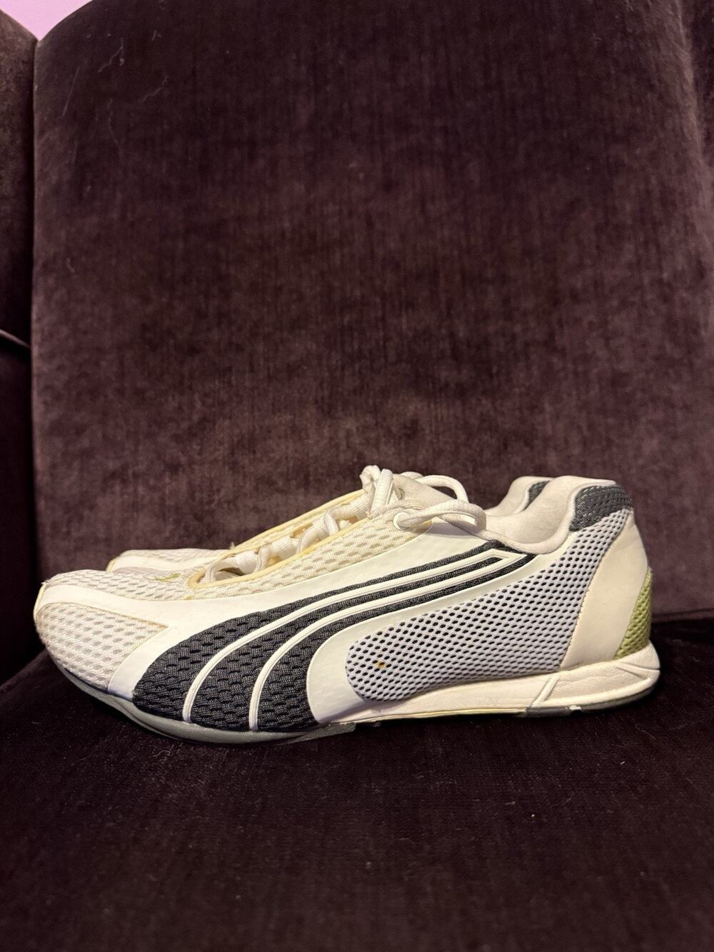 Puma Womens H Street 180877 White/Gray Running Shoes Sneakers Size 6.5